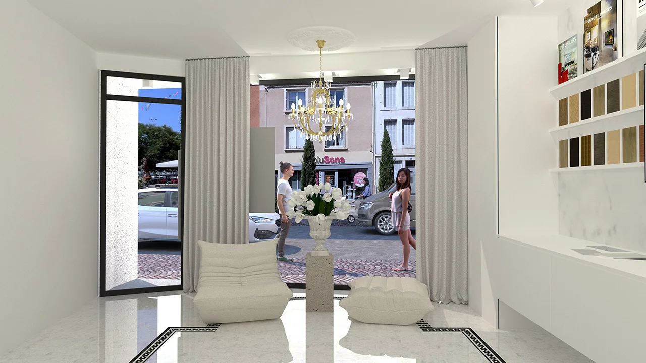 OZLA - Projet d'architecture d'intérieur, décoration et suivi de chantier pour l'agence OZLA à Issoire par Stéphanie Auzat, architecte d'intérieur, décoratrice et gestion des achats de mobilier et installation à Issoire proche Clermont-Ferrand