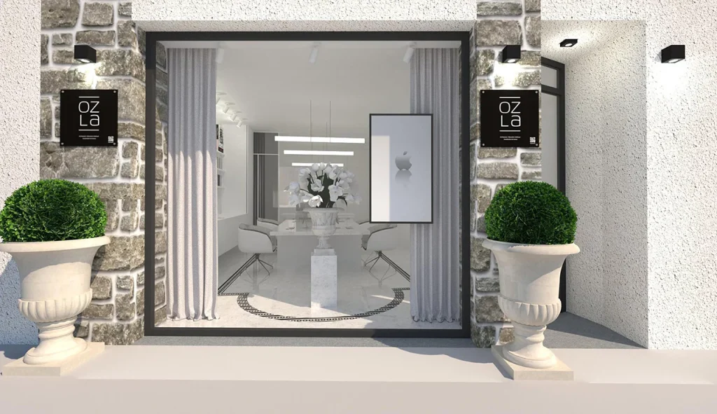 OZLA - Projet d'architecture d'intérieur, décoration et suivi de chantier pour l'agence OZLA à Issoire par Stéphanie Auzat, architecte d'intérieur, décoratrice et gestion des achats de mobilier et installation à Issoire proche Clermont-Ferrand