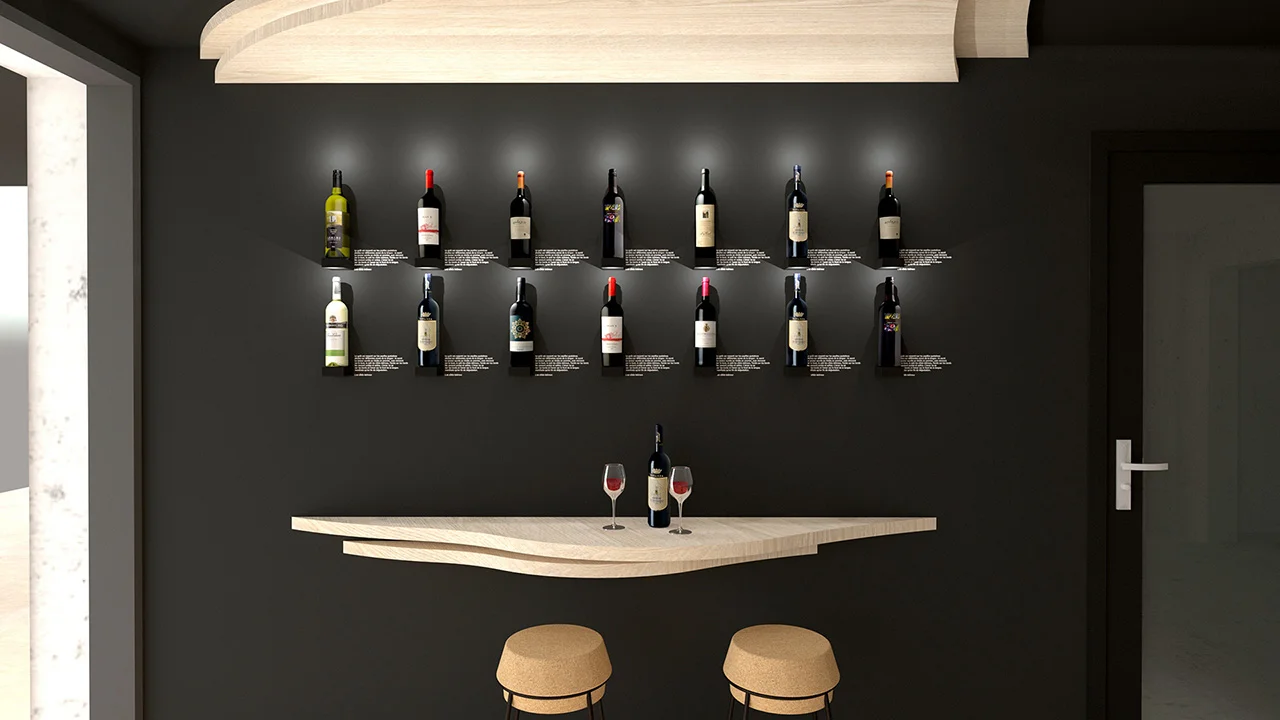 OZLA - Projet d'architecture d'intérieur, décoration et suivi de chantier pour le Caveau à vins à Montpeyroux par Stéphanie Auzat, architecte d'intérieur, décoratrice et gestion des achats de mobilier et installation à Issoire proche Clermont-Ferrand