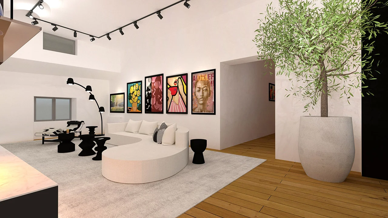 OZLA - Projet d'architecture d'intérieur, décoration d'un loft à issoire par Stéphanie Auzat, architecte d'intérieur, décoratrice et gestion des achats de mobilier et installation à Issoire proche Clermont-Ferrand