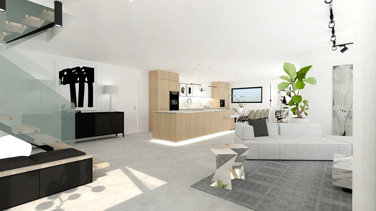 OZLA - Projet d'architecture d'intérieur, décoration d'une maison neuve à Mirefleurs par Stéphanie Auzat, architecte d'intérieur, décoratrice et gestion des achats de mobilier et installation à Issoire proche Clermont-Ferrand