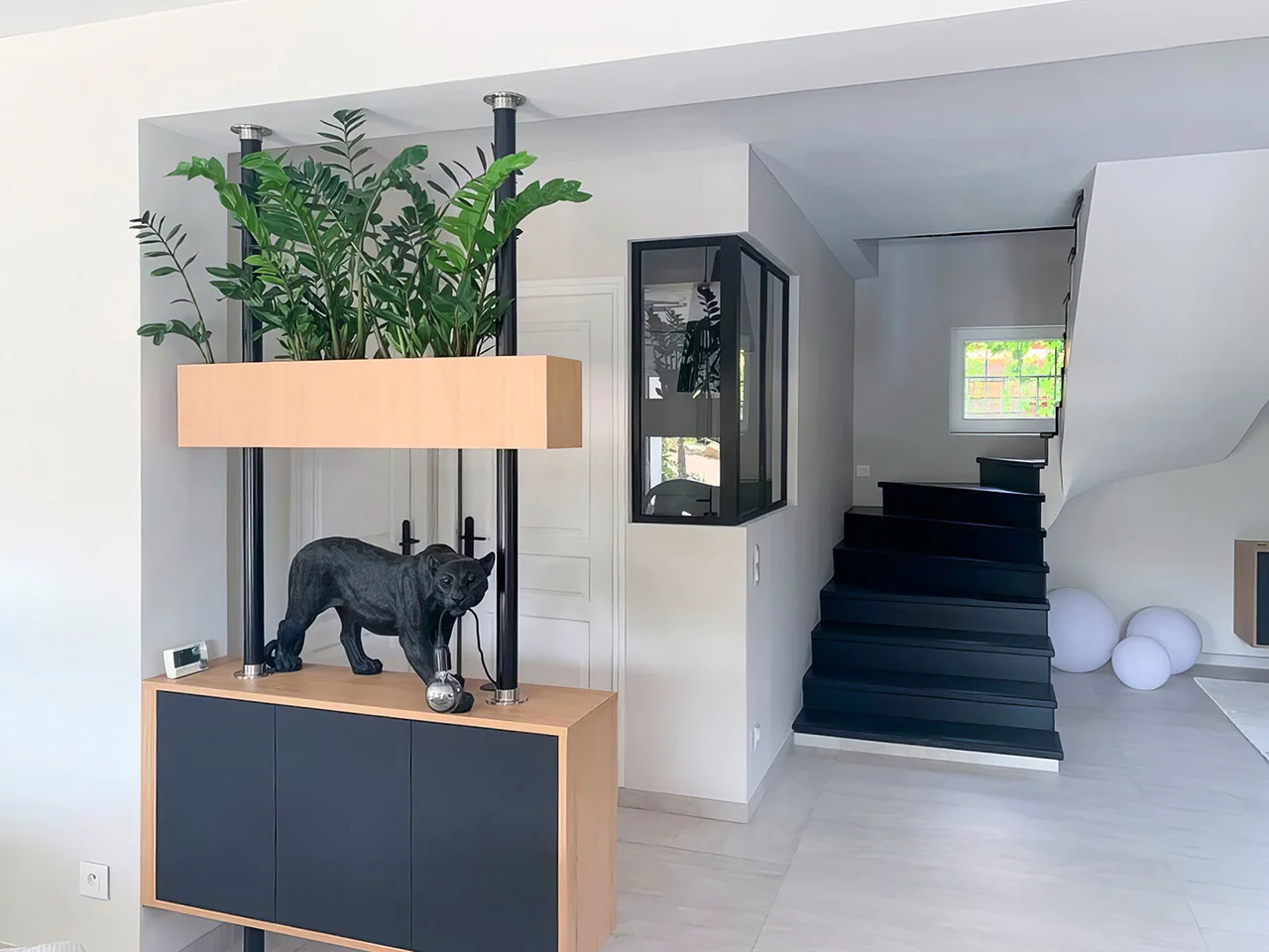 OZLA - Projet d'architecture d'intérieur, décoration d'une maison graphique Ribeyre à Brioude par Stéphanie Auzat, architecte d'intérieur, décoratrice et gestion des achats de mobilier et installation à Issoire proche Clermont-Ferrand